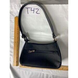 Black Nylon Crossbody Bag Small Shoulder Bag Silver Hardware